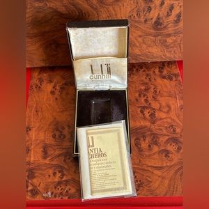 Vintage empty box for Dunhill rollagas models & guide booklet gift box